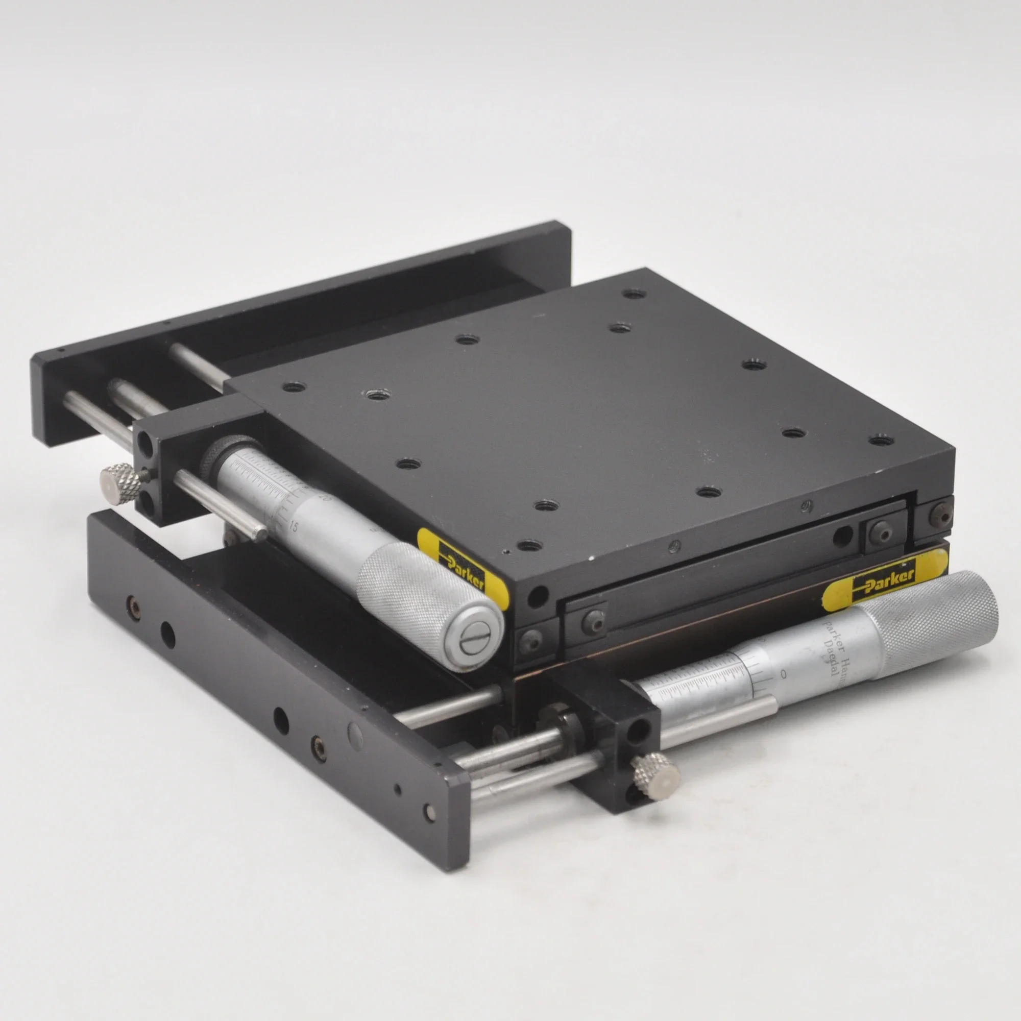 

Parker Optical Fine-Tuning XY-Axis Slide Stage 4427-L Cross Rail Precision Micrometer Experiment Translation Stage Aluminum Used