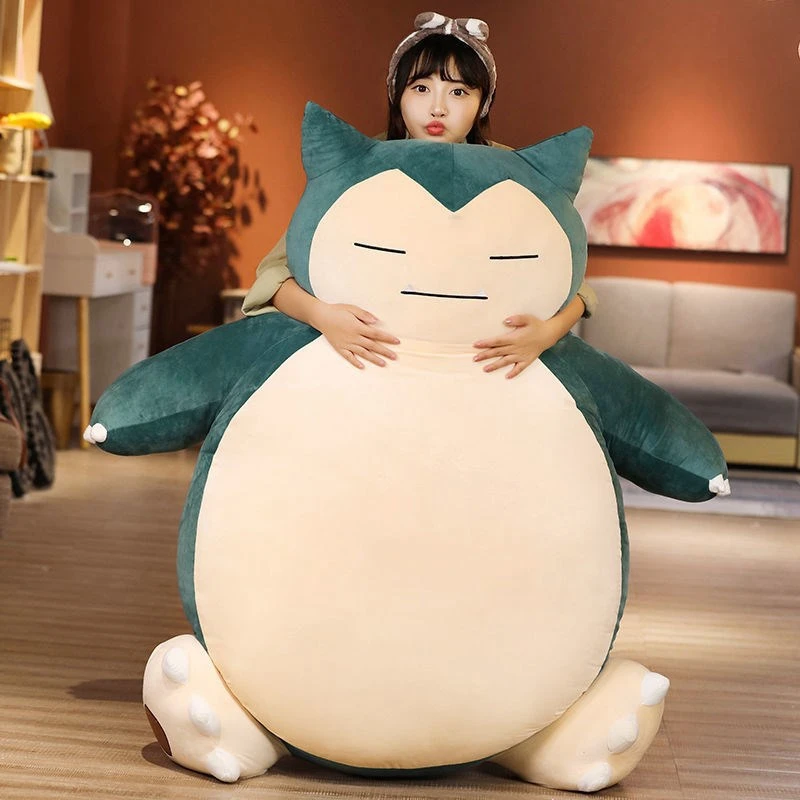 200/150cm Giant Snorlax Plush Pokemon Plush Toys Kawaii Soft Snorlax Leather Shell Plushie NO Filling Pillow Gifts for Children