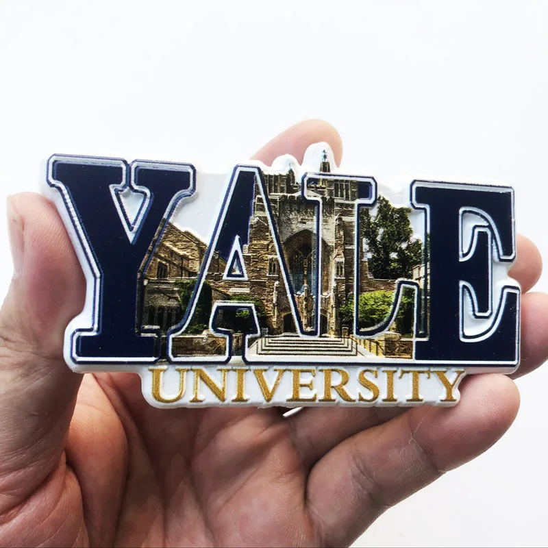 Fridge Magnet Yale University Creative Crafts Cultural Landscape Decoration Message Stickers Tourism Souvenirs