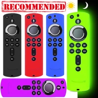 New Suitable for Fire TV Stick 4K TV Stick Remote Silicone Case Protective Cover Skin Firestick Remote Cover Glow in the Dark 1