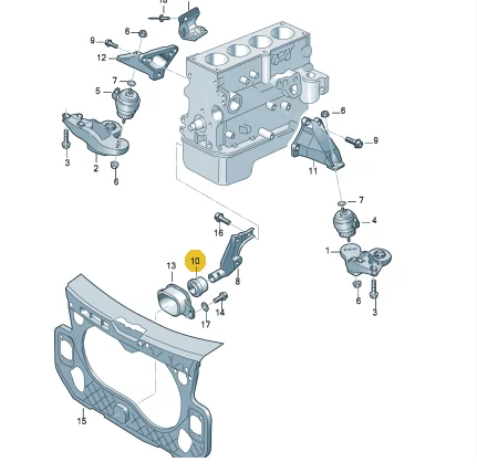 Engine Mounting Bracket Front Support Stop Buffer Motor Mount Rubber Bush For Audi A6 C6 S6 Avant Quattro 2.0 2.7 3.0 Diesel 4F0199339