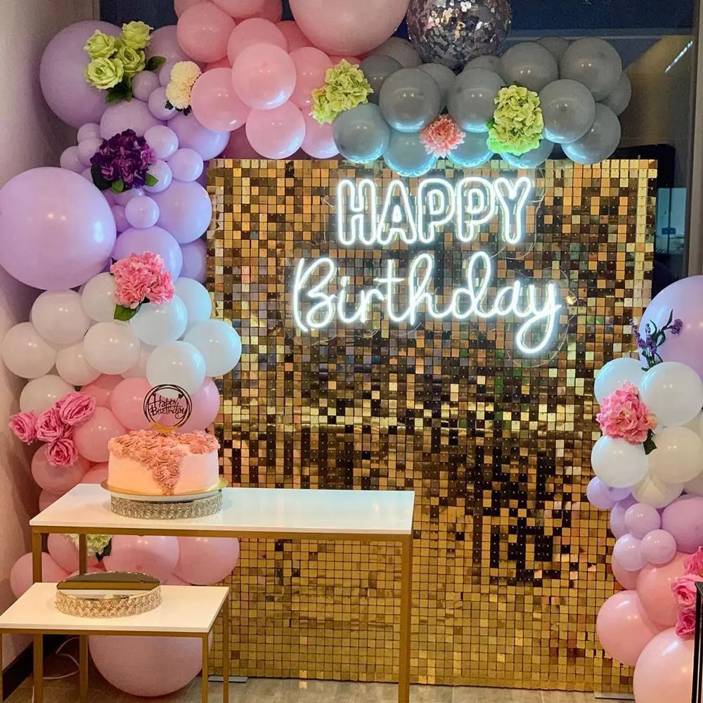 LED sign One for first birthday party, scenery for photo studio, LED sign  - AliExpress