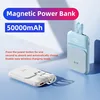 20000mAh Fast Charging Mobile Power Bank Wireless Magnetic Suction Built-in Charging Cable Large Capacity Mini Portable New 2025 1