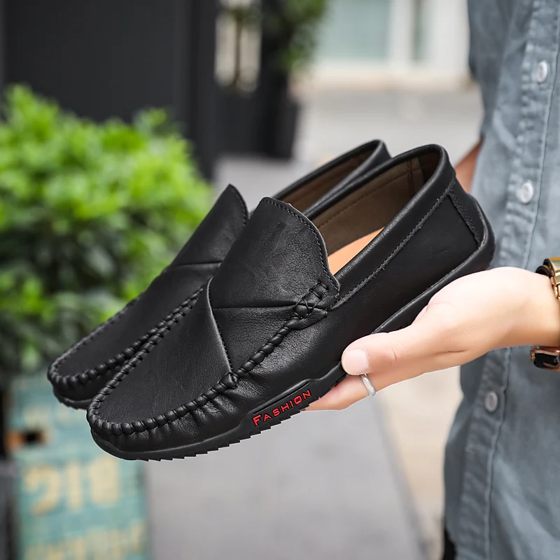 

Black Brown Men Formal Dress Shoes Spring Summer Mens Moccasins Shoes New Fashion Male Business Officer Walking Driver Loafers