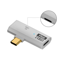 Dual USB - C Female Adapter with 100W Fast Charging & 10Gbps Data Transfer (WHITE)
