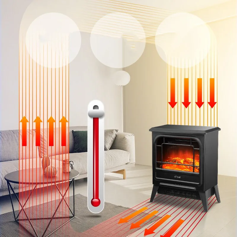 220v 50hz 1800w Household Electric Heater Fireplace Home Simulation Flame  Room Decoration Energy-saving Камин Электрический - Electric Fireplaces -  AliExpress