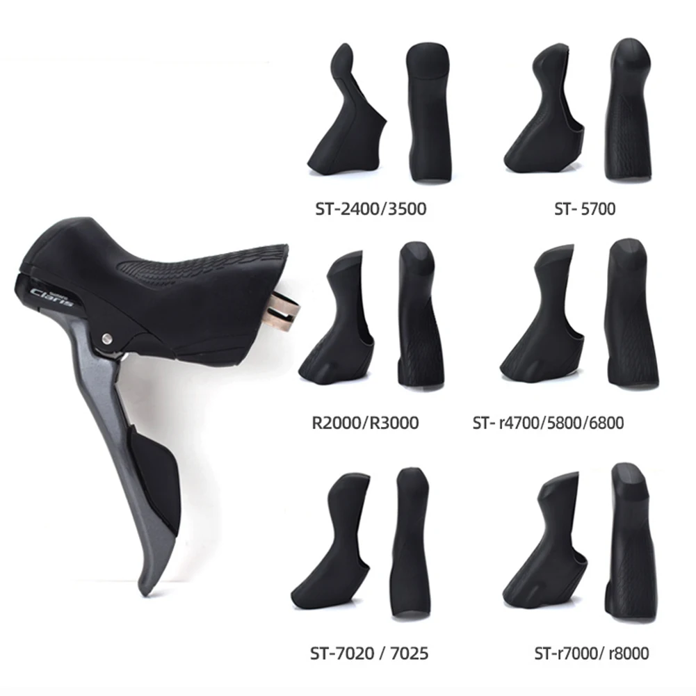 Joyzan Fundas Silicona Para Palancas De Freno – Compatible Con STR7000/8000, Cubiertas Protectoras (1 Par, Negro)