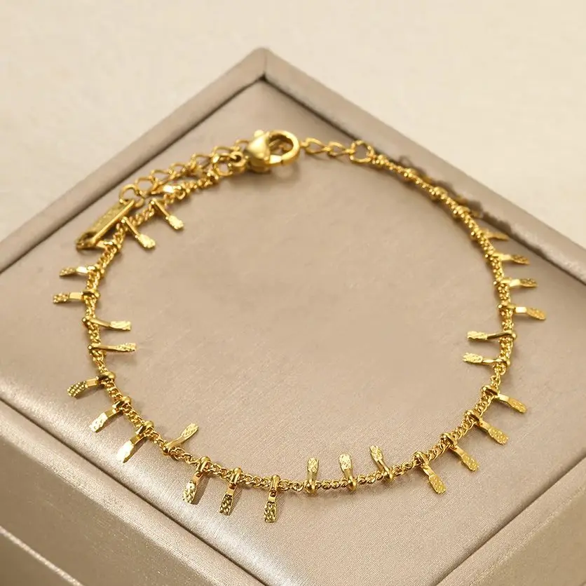 316L Stainless Steel Anklets Geometric