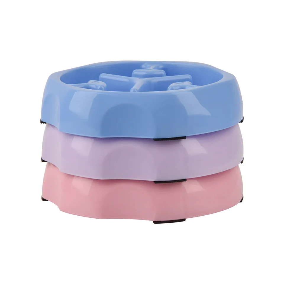 Anti Slip Slow Feed Dog Food Bowl
