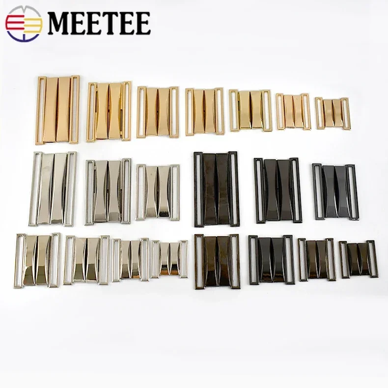 1Pc Meetee 30-70mm Metal Button Coat Belt Buckle Down Jacket Connector Clasp Pants Garment Decoration Hook Sewing Accessories
