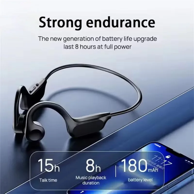Wireless Earphone Bone Conduction Sport Swimming Bluetooth Compatible Headphone Hand-free With Mic For Running X7 Earbuds 4
