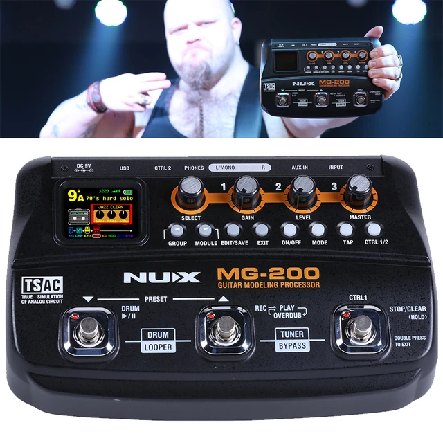 NUX MG-200 multi effect guitar pedal electric guitar effect MG100 MG30 -  AliExpress