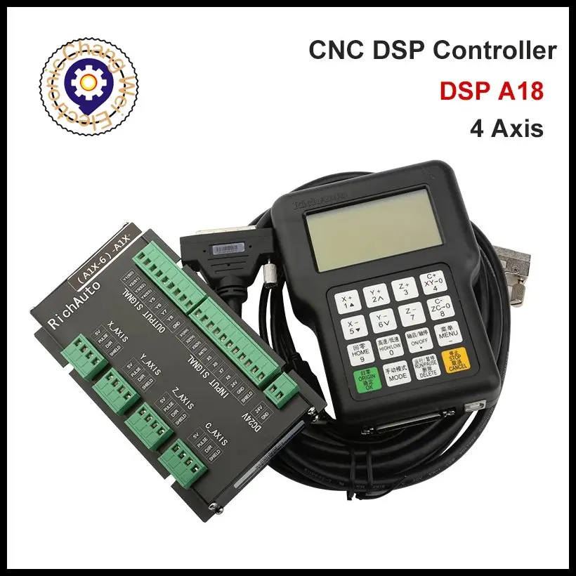 

A18E RichAuto DSP CNC controller A18S USB 4axis linkage motion control system milling machine Replace mach3 Cyclmotion