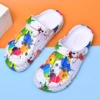 Couple Style Men's and Women's Clogs Sandals Slippers Inkjet Pattern Air Cushion Breathable Beach Sandals Outdoor Thick-Soled Mu 2