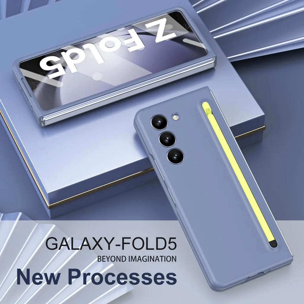Per Samsung Galaxy Z Fold 5 Fold 4 5G Con Custodia In Silicone Per Penna S Cover In Piedi Per Galaxy Z Fold 5 4 Custodie Per Telefoni
