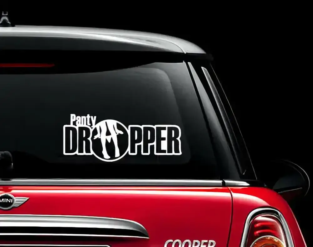 Decalcomania Per Auto Divertente Con Contagocce Panty. Jdm Drifting Racing Truck Window Sticker Vinile Racing Tuning Laptop Trunk