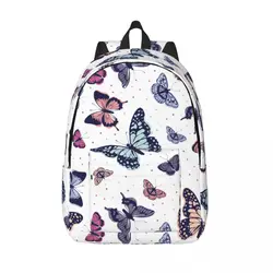Butterfly Backpack for Boy Girl Kids Student School Bookbag Colorful Butterflies Daypack Preschool Kindergarten Bag Sports
