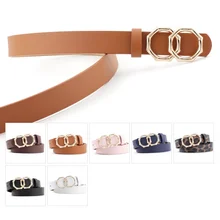 

Popular Fashion Leisure Double Circle Decorative Women's Belt Casual