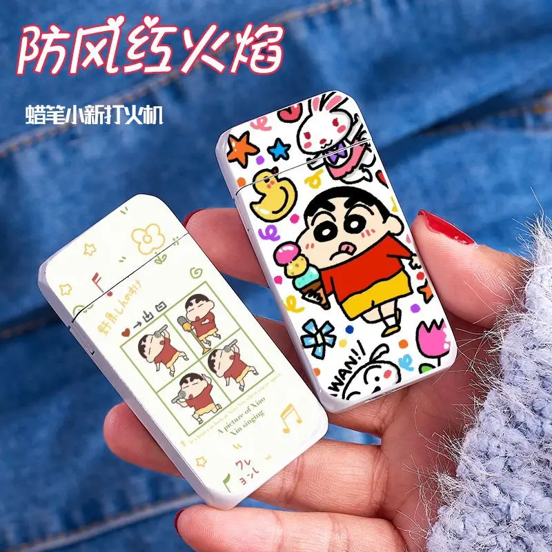 

Crayon Shinchan Gas Machine Pink Flame Cute Creative Portable Creative Cartoon Graffiti Gift for Boyfriend