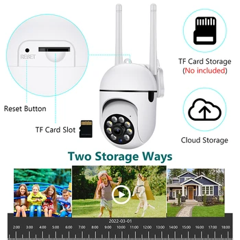 2MP Tuya Wifi IP Camera Smart Home Surveillance Camera HD 1080P Security Video Surveillance Supprt Two Way Audio Mobile Motion 4