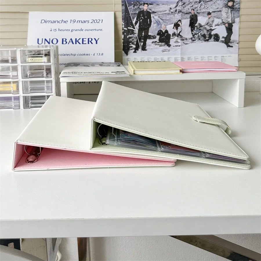生写真 30枚セット A4 Candy Color Binder Photocards Storage Book kawaii Pu