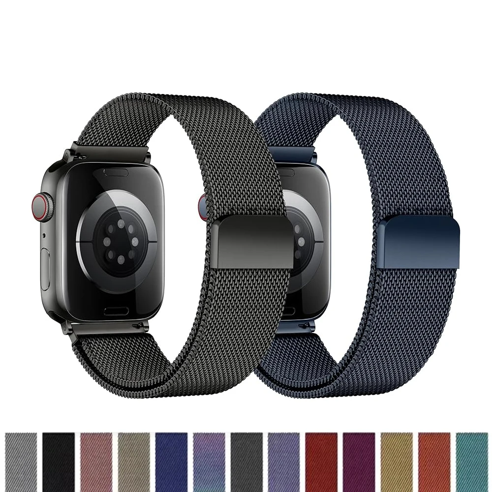Elegant Milanese Loop Metal Strap for Apple Watch - Premium Stainless Steel Band