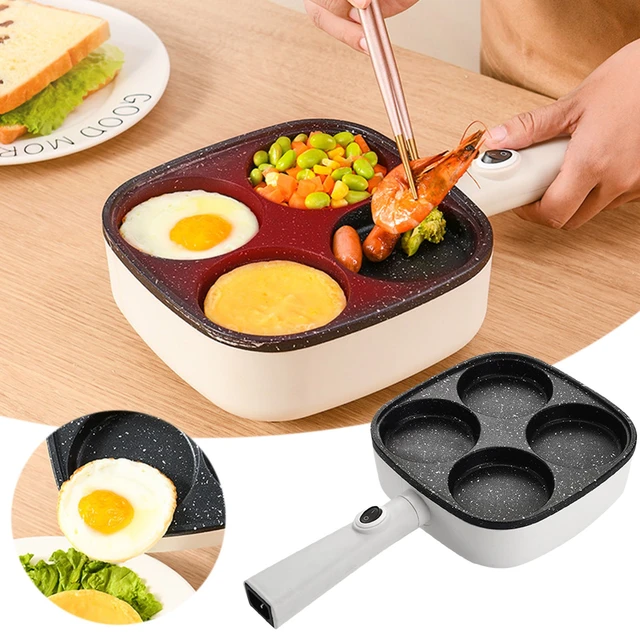 4hole Omelet Pan Frying Pot Thickened Nonstick Egg Pancake Steak Cooking  Pans Hamburg Bread Breakfast Maker Induction Cookware - AliExpress