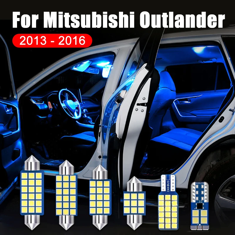 

Для Mitsubishi Outlander 3 2013 2014 2015 2016 4 шт. 12 В светодиодный Автомобильный интерьер КУПОЛ светильник для чтения БАГАЖНИК Грузовой зоны лампы аксессуар...