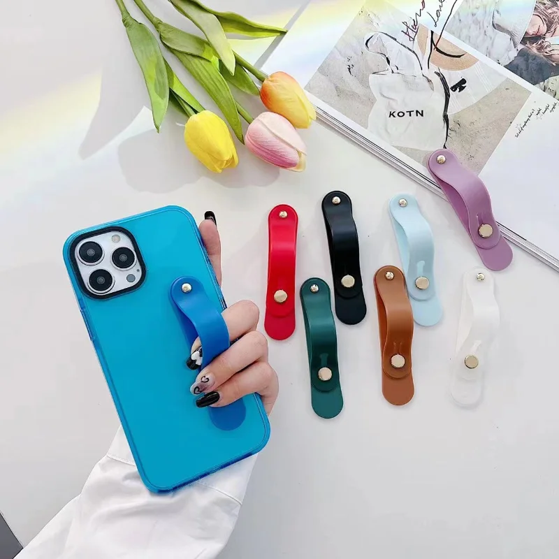 Universal Wrist Band Phone Holder For Iphone Finger Grip Mobile Phone