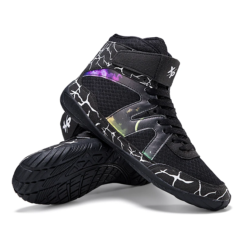 Wear-resistant Non-slip Breathable Sports Shoes Non-slip and Wear-resistant Boxing Shoes High-top Comfortable Wrestling