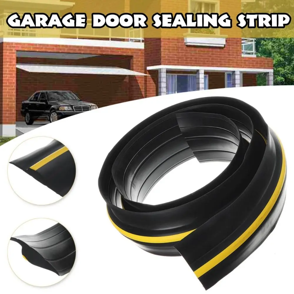 

DIY Replacement Threshold PVC Rubber Safe & Visible Garage Door Seal Bottom Weather Stripping Bumper Strip
