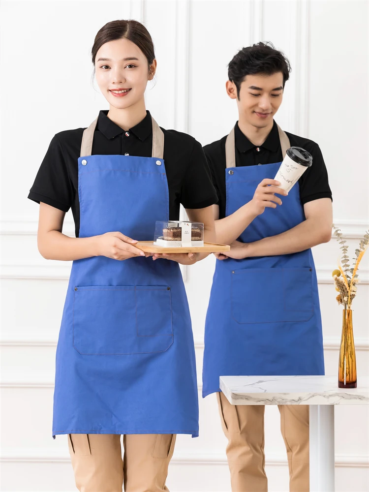 Customize Work Aprons Personalized Logo Man Chef Bib Apron Hairdresser Nail Beauty Apron Kitchen Cooking Cleaning Robe for Women 7 S84b1a46499a7463c9dc5ec94fd341beab