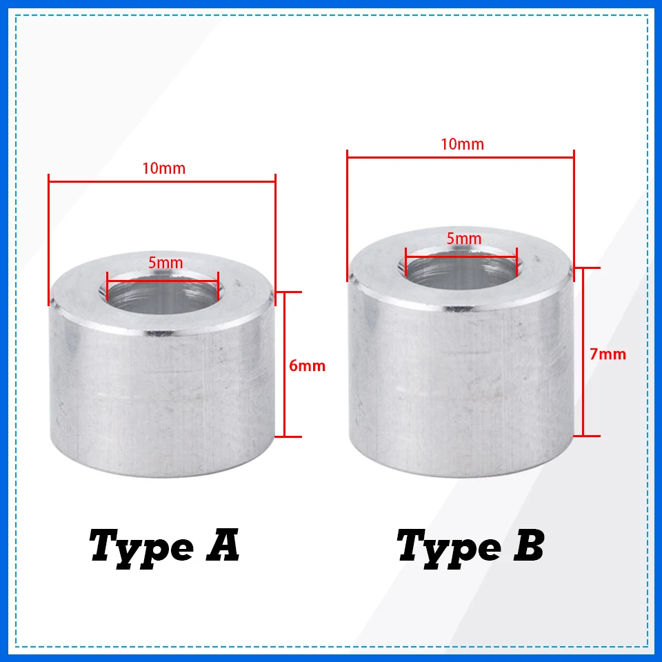 

10/20pcs 3D Printer Parts Openbuilds Aluminium Spacer V-slot Isolation Column Separate Pillar Quarantine Bore 5MM Pulley