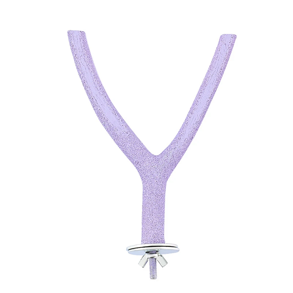 Y/T Shaped Resin Bird Standing Stick Chew Toy 1pc for Small Animal Bird Parrot Grinding Teeth & Claw Hanging Swing Cage Supplies parrot toy bird toy bird perch stand bird swing toy