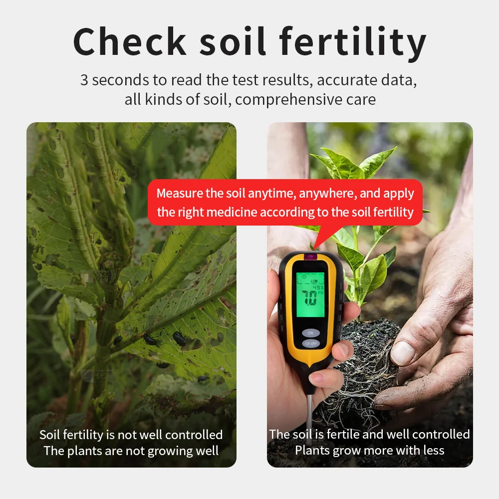Multifunctional Soil Meter for Gardening
