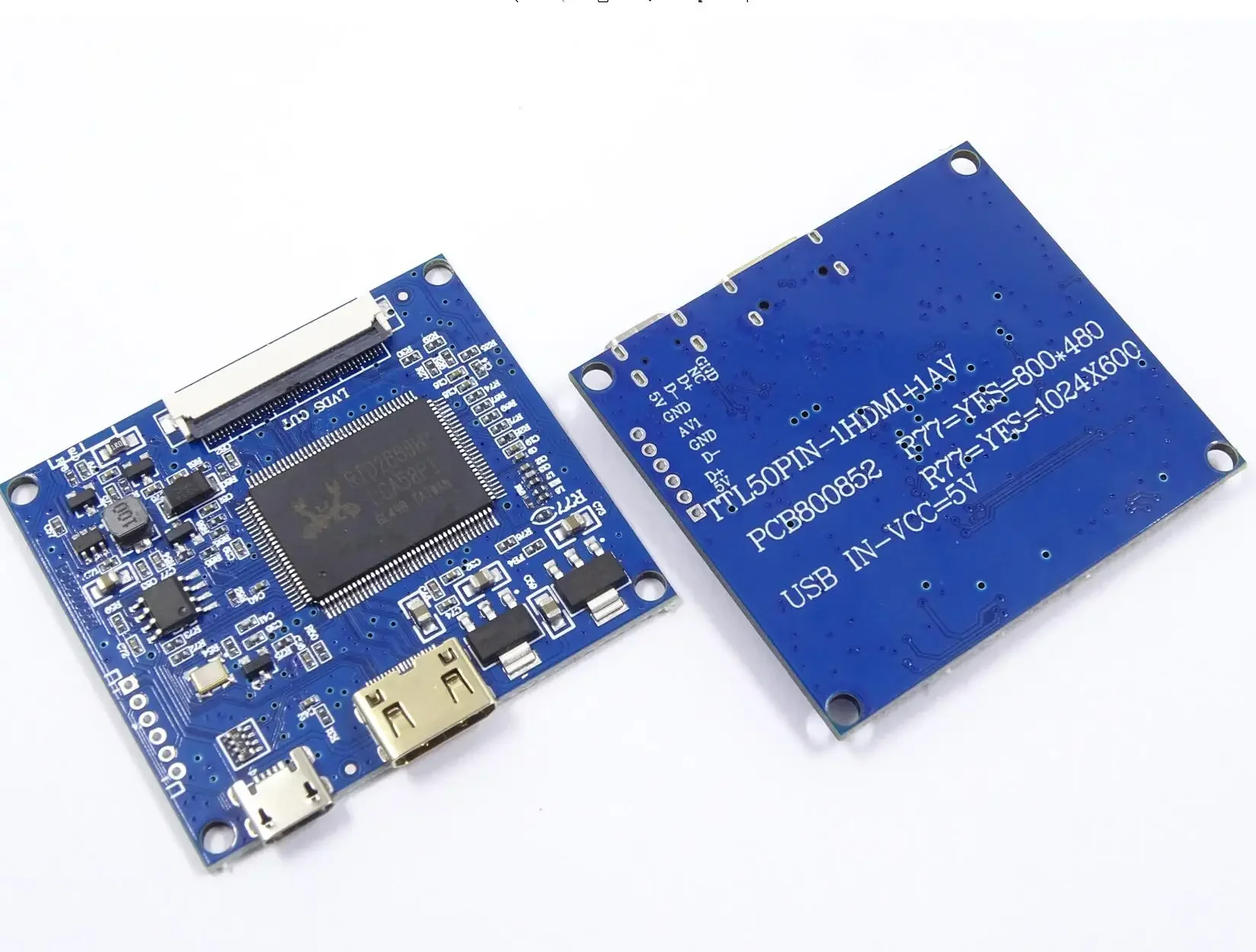 7 인치 1024*600 화면 디스플레이 LCD 모니터 드라이버 제어 보드 Lattepanda,Raspberry Pi Banana Pi PC 용 미니 HDMI 호환