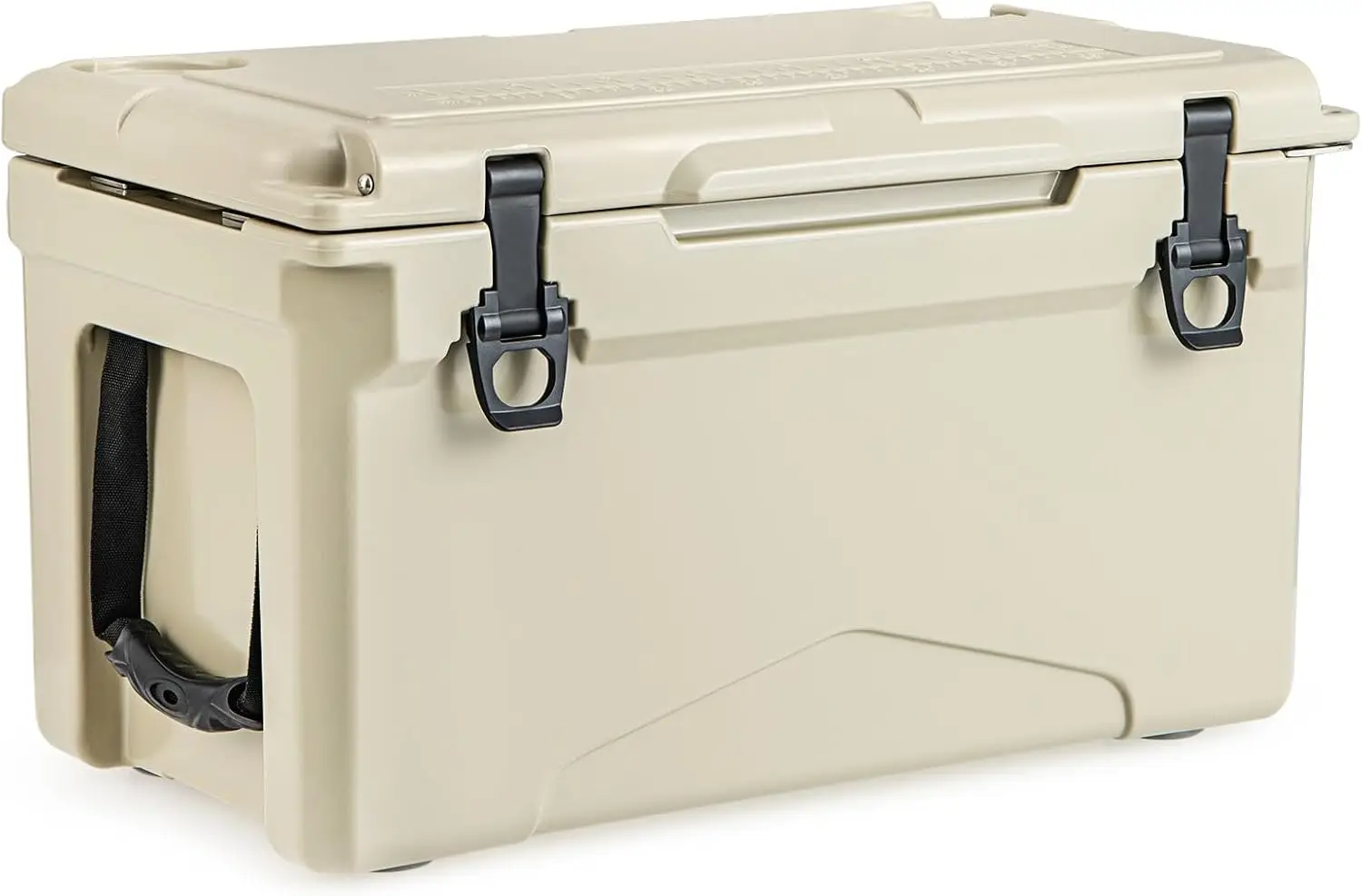Insulated Large Ice Chest with Portable Handles, Integrated Cup Holders, Leak-Proof Tight Latches, 5-7-day Ice Retention, Heavy