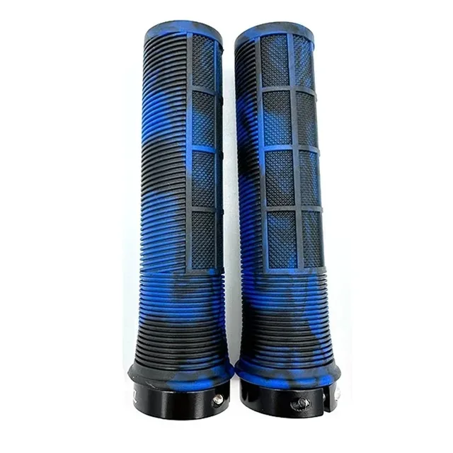 Bicycle Handlebar Grips TPR Anti-Skid MTB Road Bike Handle End Grips Shockproof Aluminum Lock Ring MTB Cuffs Mountain Bike Part 5