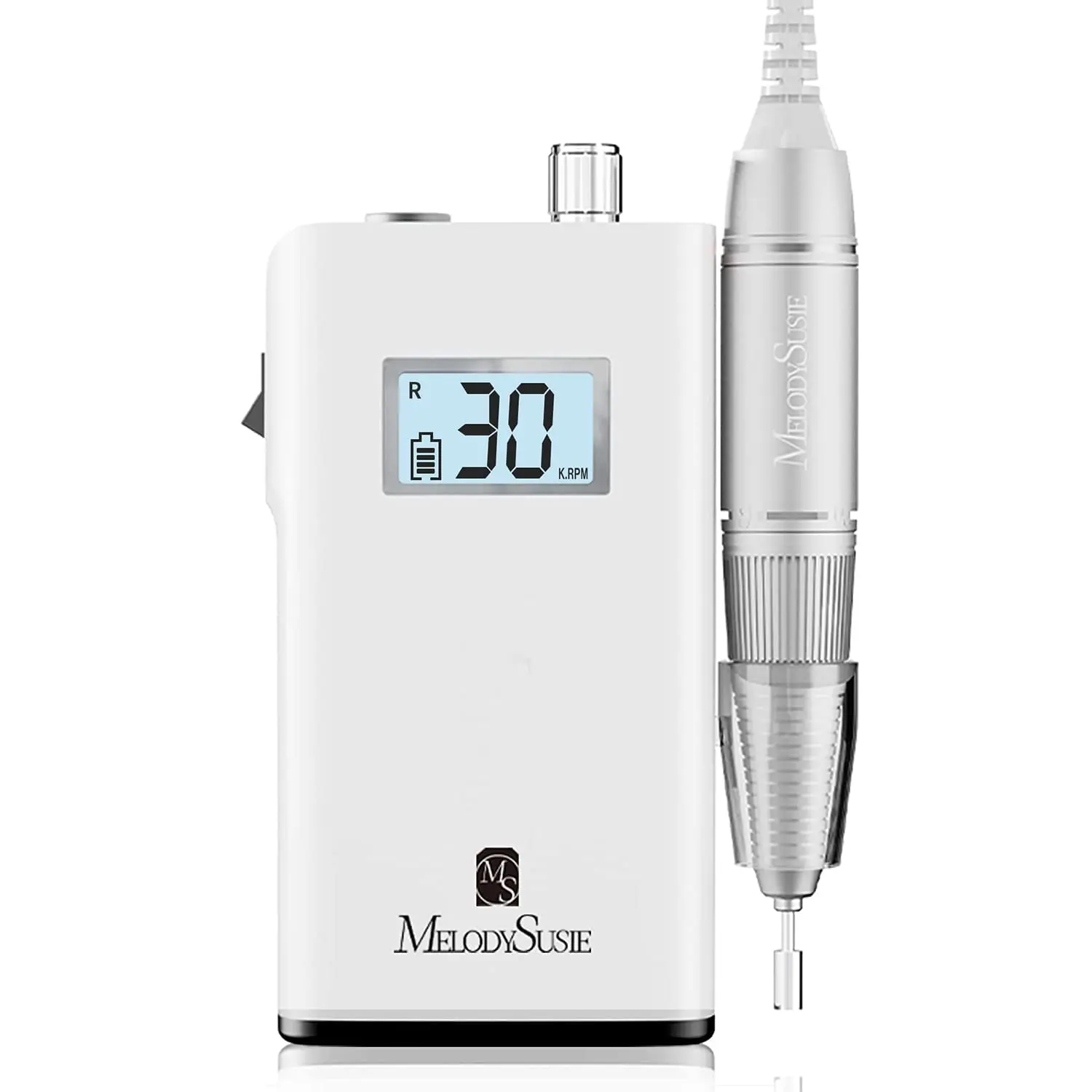 Professional Rechargeable 30000 RPM Nail Drill,SC320H Portable Electric E File Scamander, Acrylic Gel Grinder Tools with 6 Bits 4