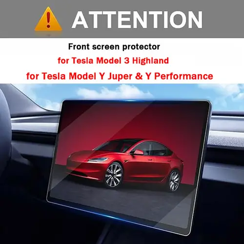 Tempered Glass Film Protector for Tesla Model 3 Highland Model Y Juniper Model Y Performance Rear Center Control Screen - Image 2