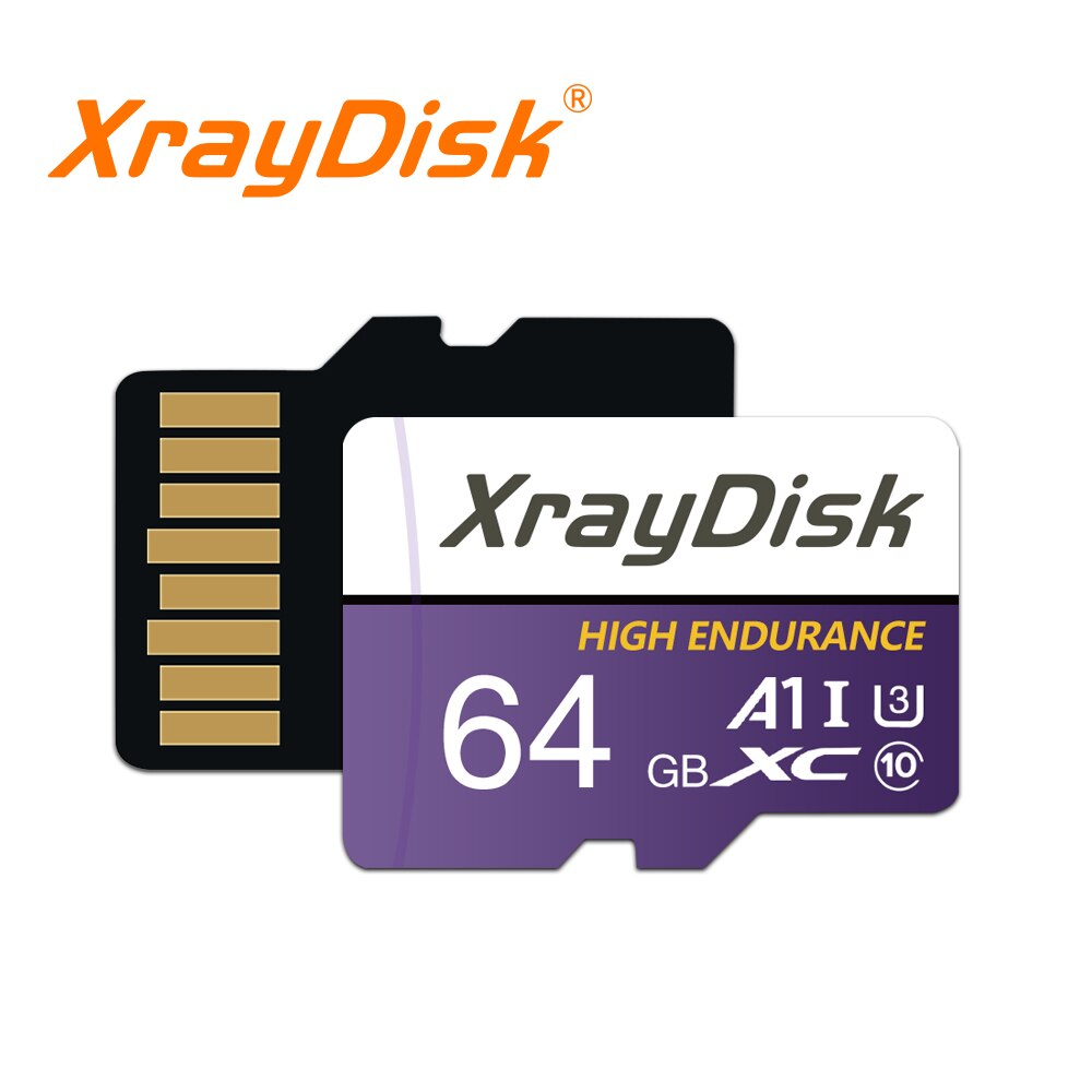  Xraydisk TF Card 64G Memory Card High Speed With Adapter A1 U3 Class 10 V30 For Phone/Camera/Dash 