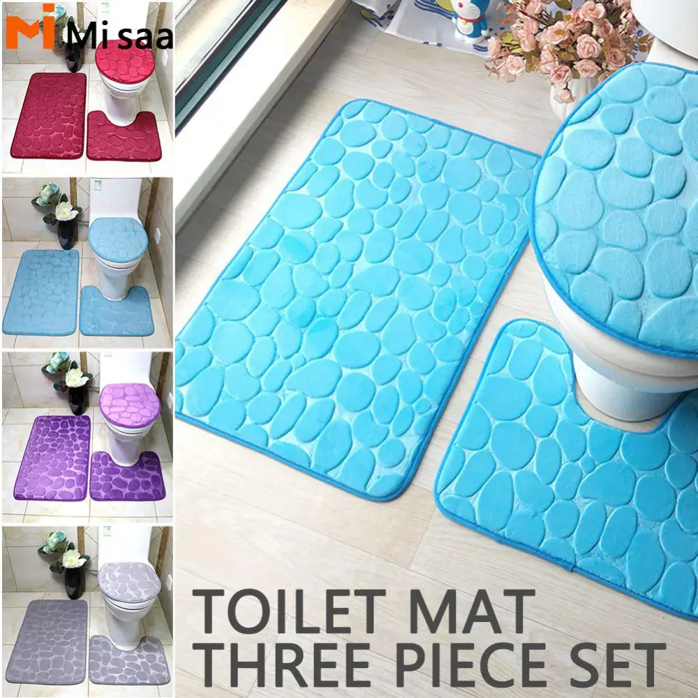 

Подставка для ног моющаяся мягкая и удобная 360 г домашний декор Набор ковриков для ванной легко хранить прочный захват 80*50*2 аксессуары для ванной комнаты