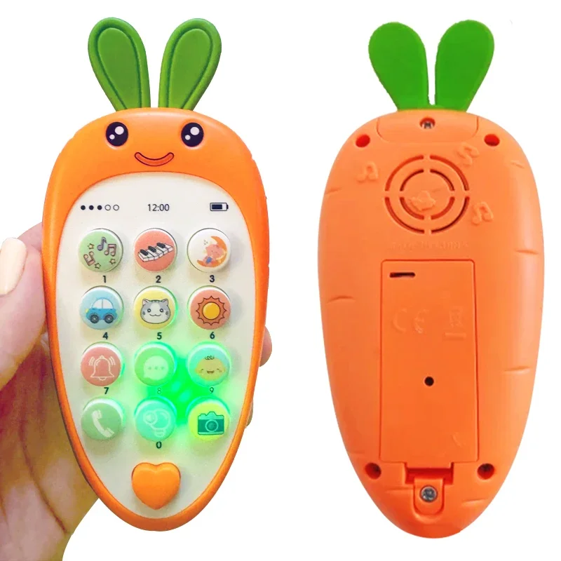 Baby Cell Phone Toy with Early Education & Music, Learning Educational Fake Phone for Kids, Sensory Toys for Toddlers Kids 3