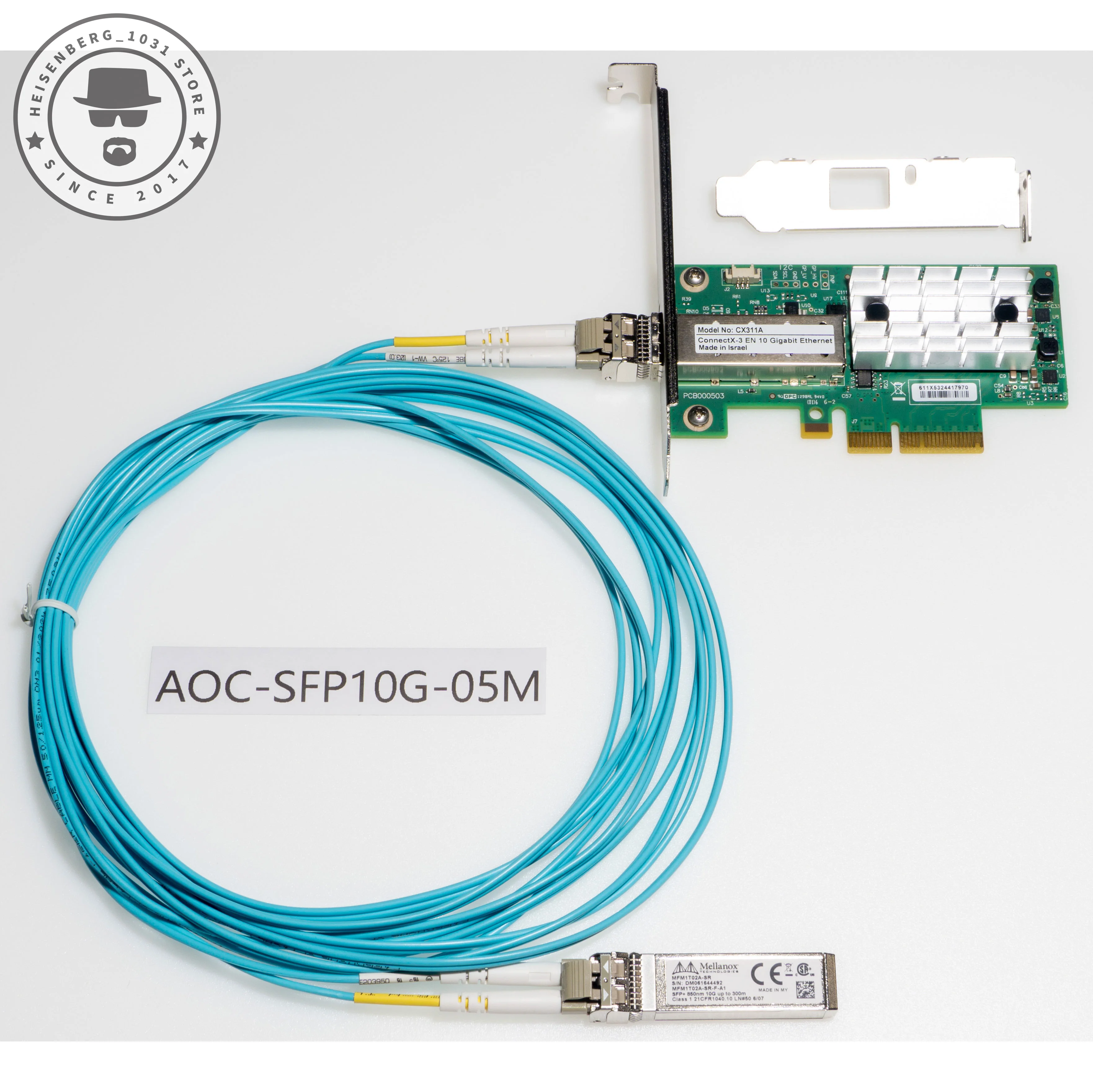 Enhanced 10Gb Network RDMA NIC with SFP+ Optic Transceiver