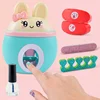 17Pcs/Set DIY Nail Printer Manicure Makeup Toys Kids Nail Art Kit Pretend Play Toys Set Gift For Girls Toys Nail Stamper Set 4