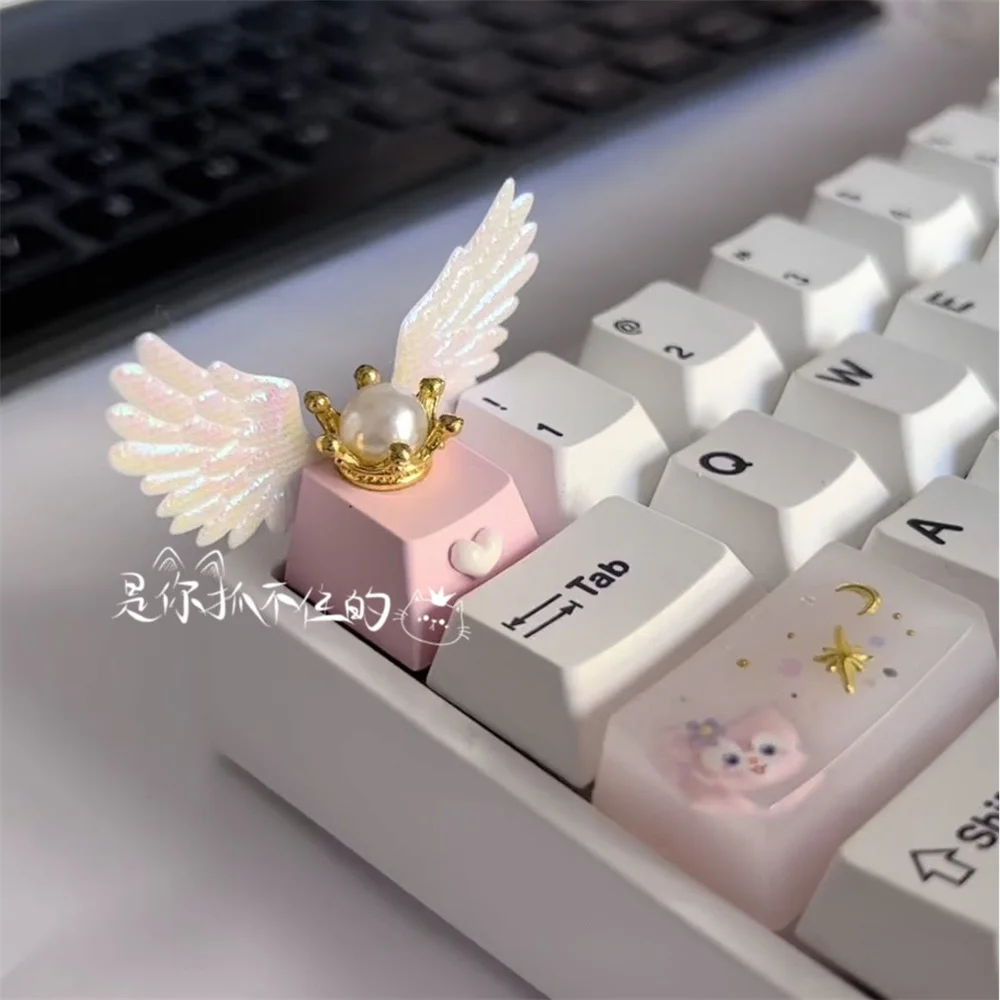 DIY Keycap Gaming Teclado Mecânico, Angel Wings,