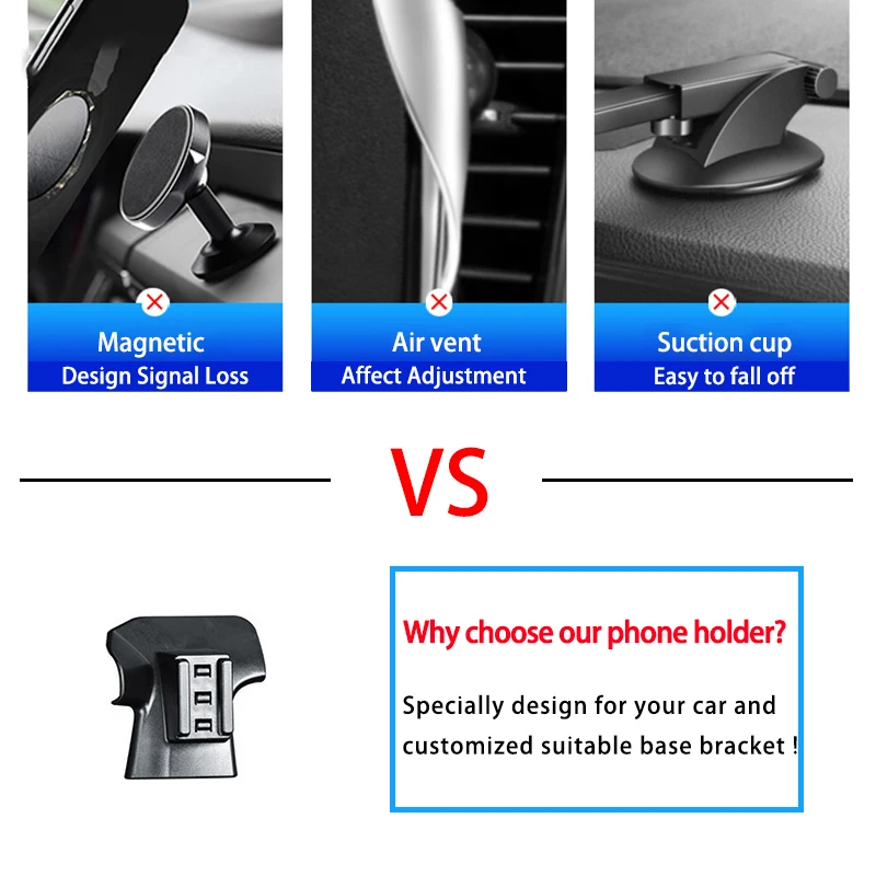 Car Accessories Mobile Phone Holder for Ford Mondeo 2013-2017 2018 2019 2020 2021 Gravity Navigation Special Bracket