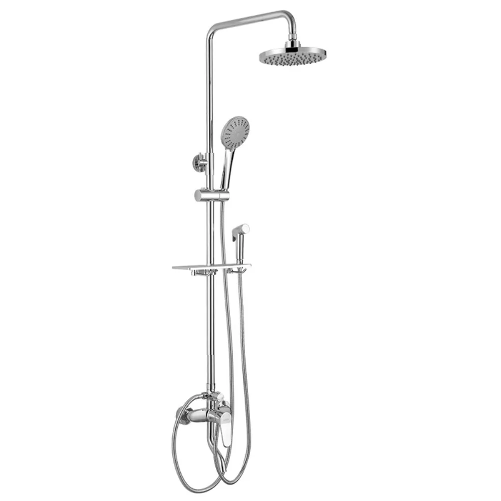 Bathroom Faucet System Rain Shower Bath Faucet Wall Mounted Bathtub