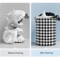Foldable Round Clothes Laundry Basket Child Toys Dirty Clothes Household Storage Box Cotton Waterproof Large Capacity Organizer 4