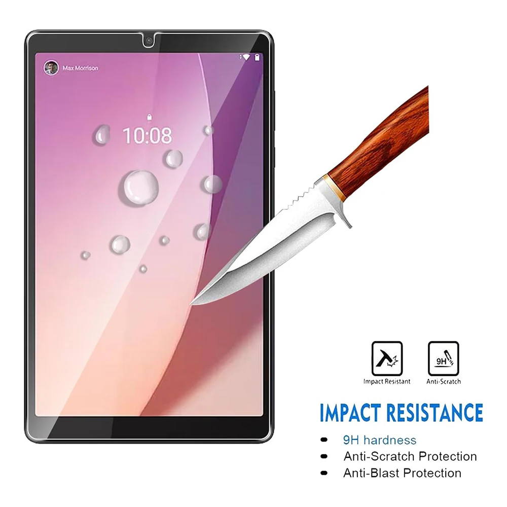 For Lenovo Tab M8 4th Gen 8.0 Inch Tempered Glass Screen Protector 2024 Anti Scratch HD Clear Protective Film 4